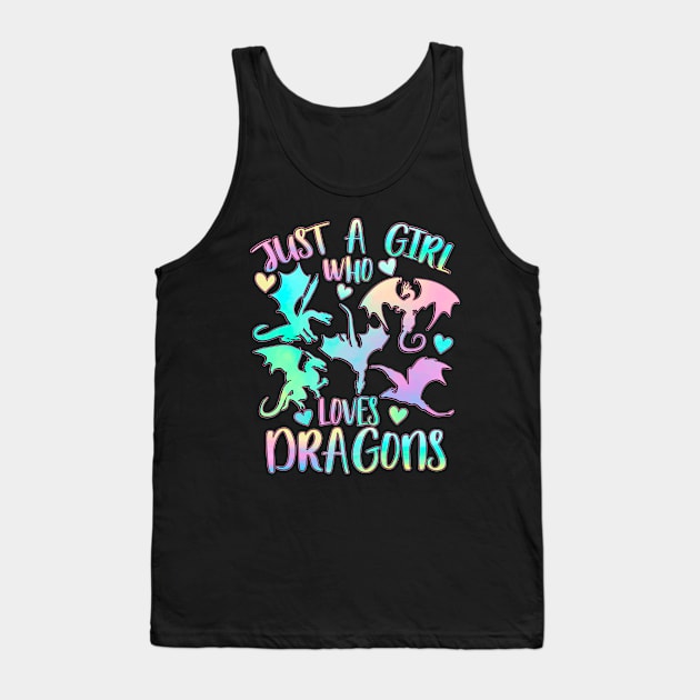 Just a girl who loves dragons Tank Top by PrettyPittieShop